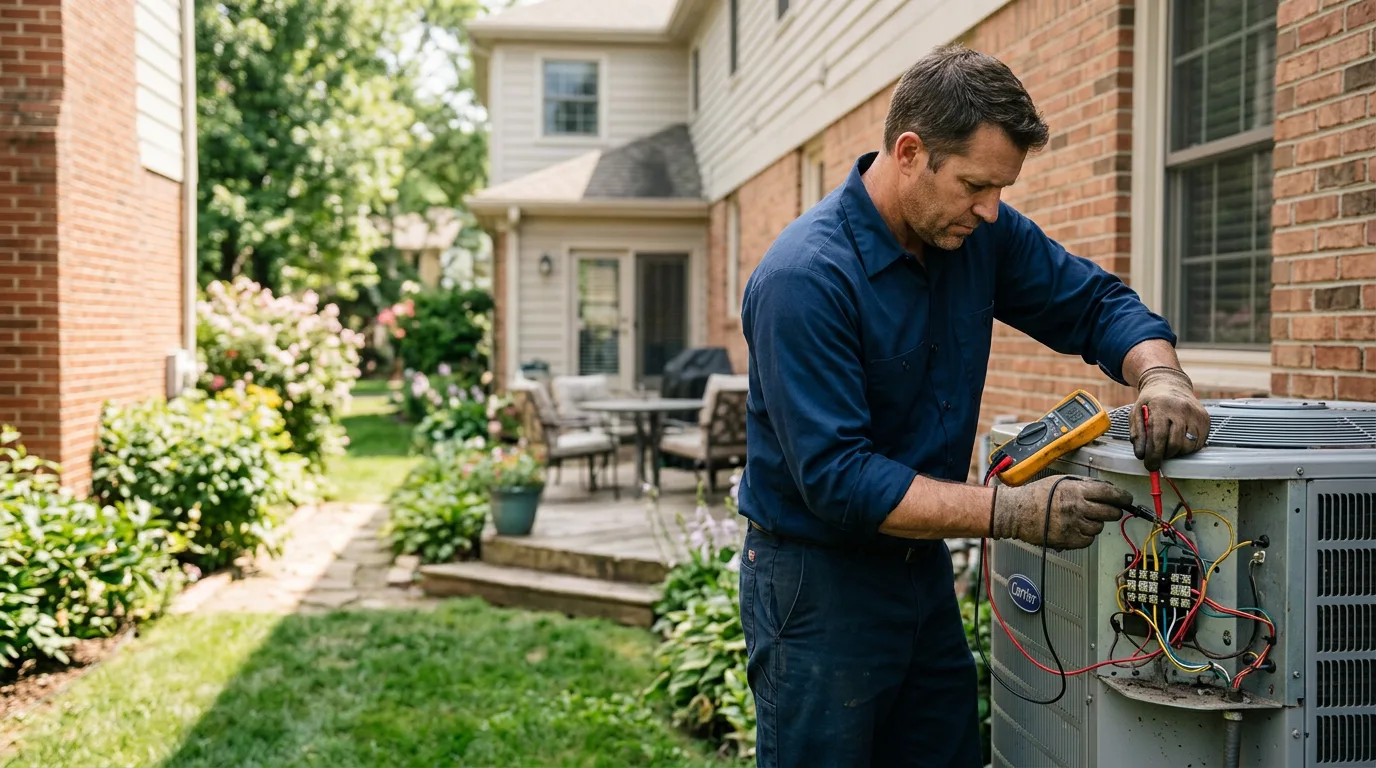 HVAC technician working near Cranbury, NJ